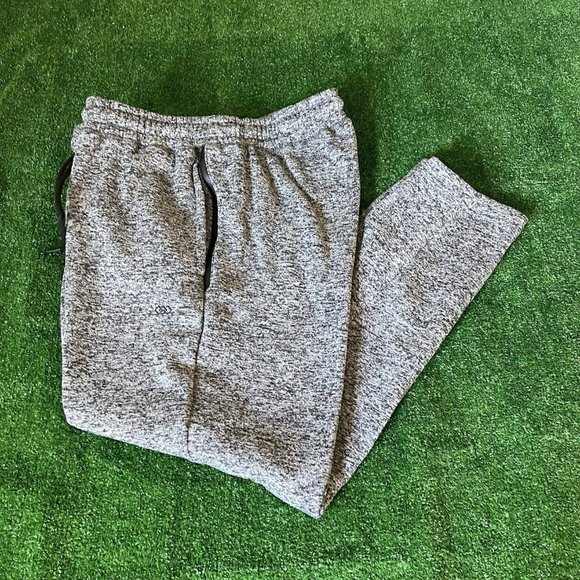 Legend Elastic Waist Drawstring Grey Heather Sweatpants Jogger Pants Big Size 1X - Picture 1 of 13